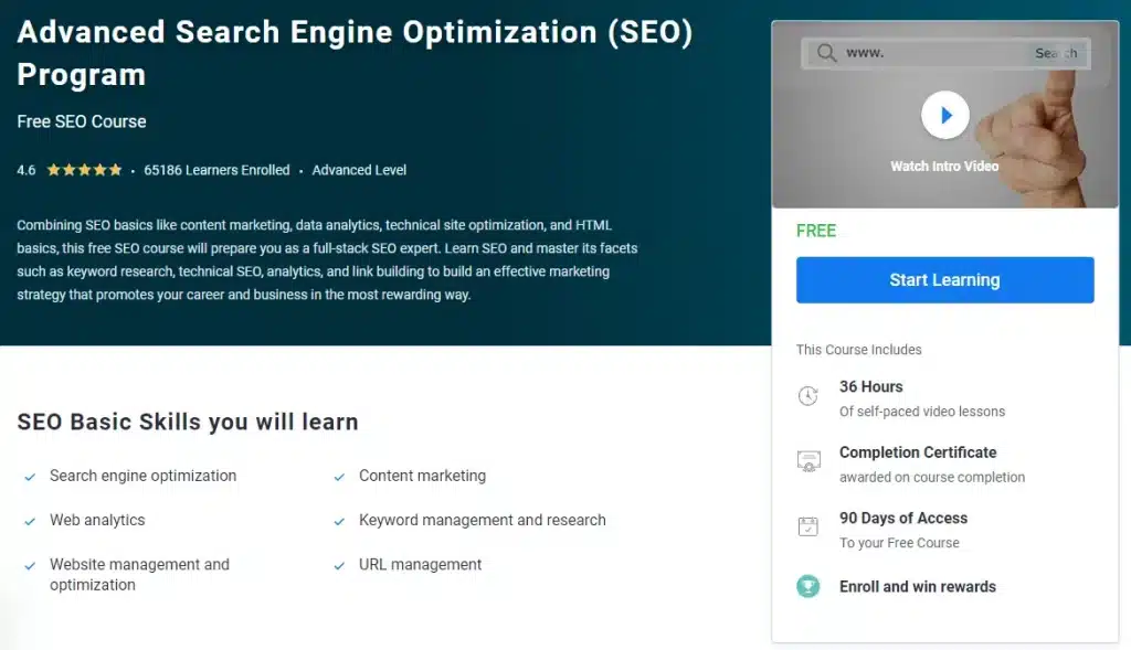 Khóa học SEO Basic trên Simplilearn - Skillup