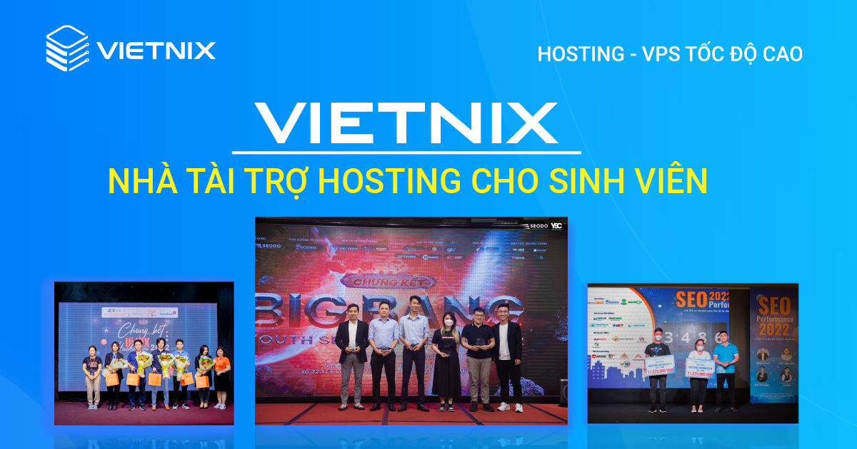 tài trợ hosting