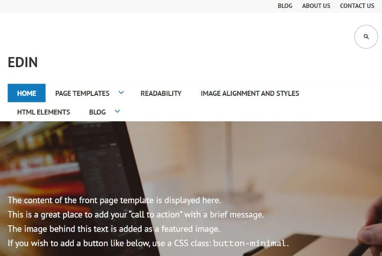 theme breadcrumb Edin