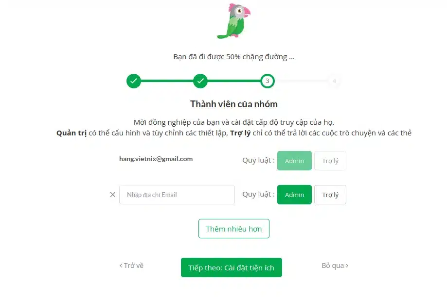 Hướng dẫn cài đặt Tawk.to
