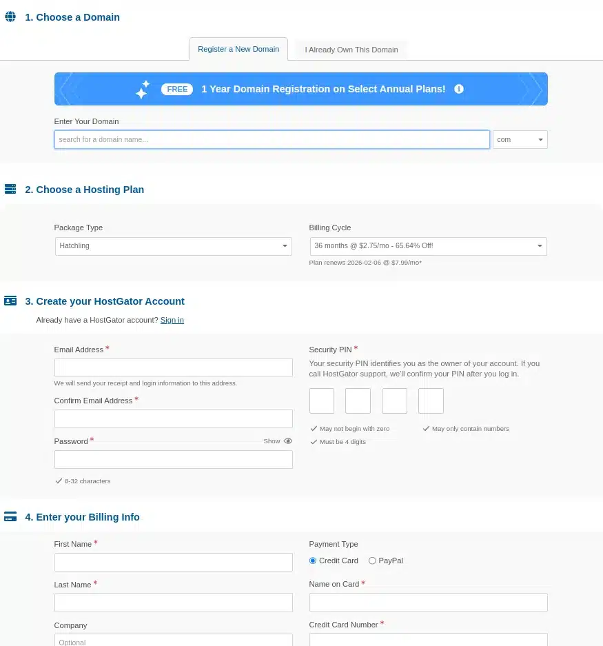 Cấu hình hosting
