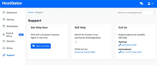 HostGator hỗ trợ chăm sóc khách hàng 24/7