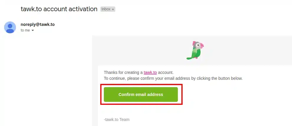 Xác nhận email để kích hoạt tài khoản