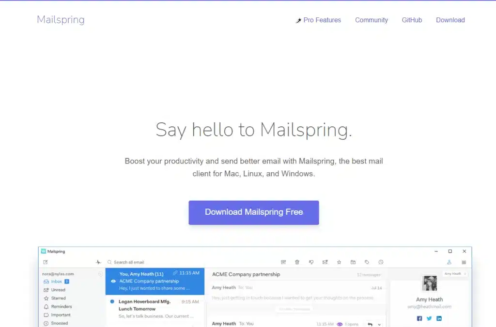 Ứng dụng Mailspring