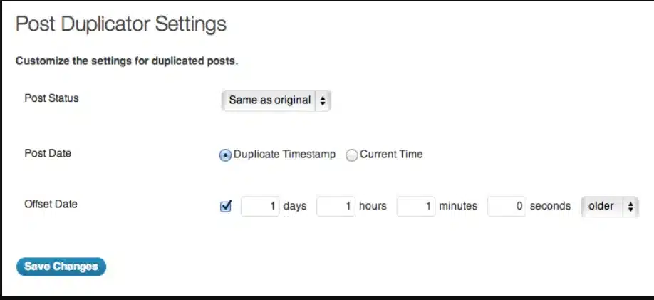 Plugin Post Duplicator