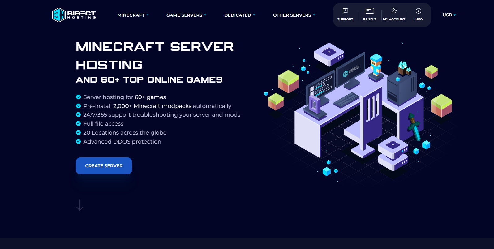 BisectHosting đã khẳng định vị thế dẫn đầu trong thị trường hosting máy chủ Minecraft