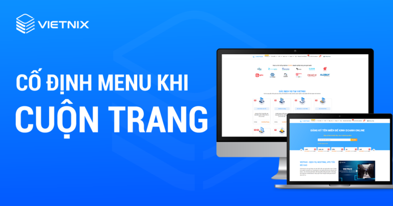 Cố định menu khi cuộn trang
