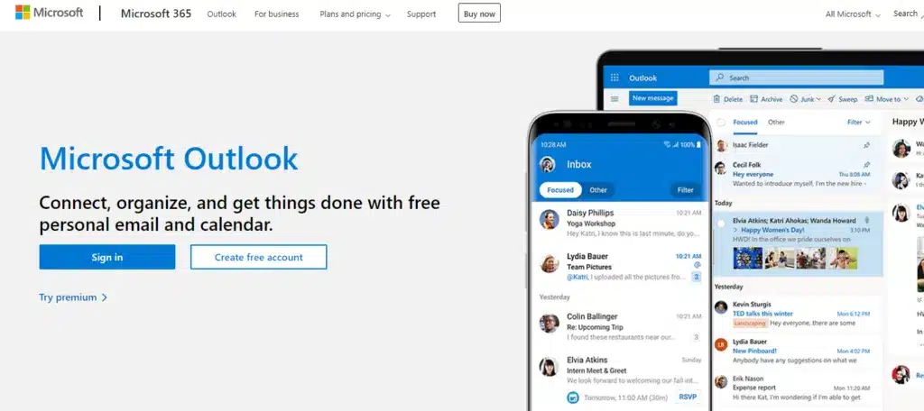 Ứng dụng Microsoft Outlook