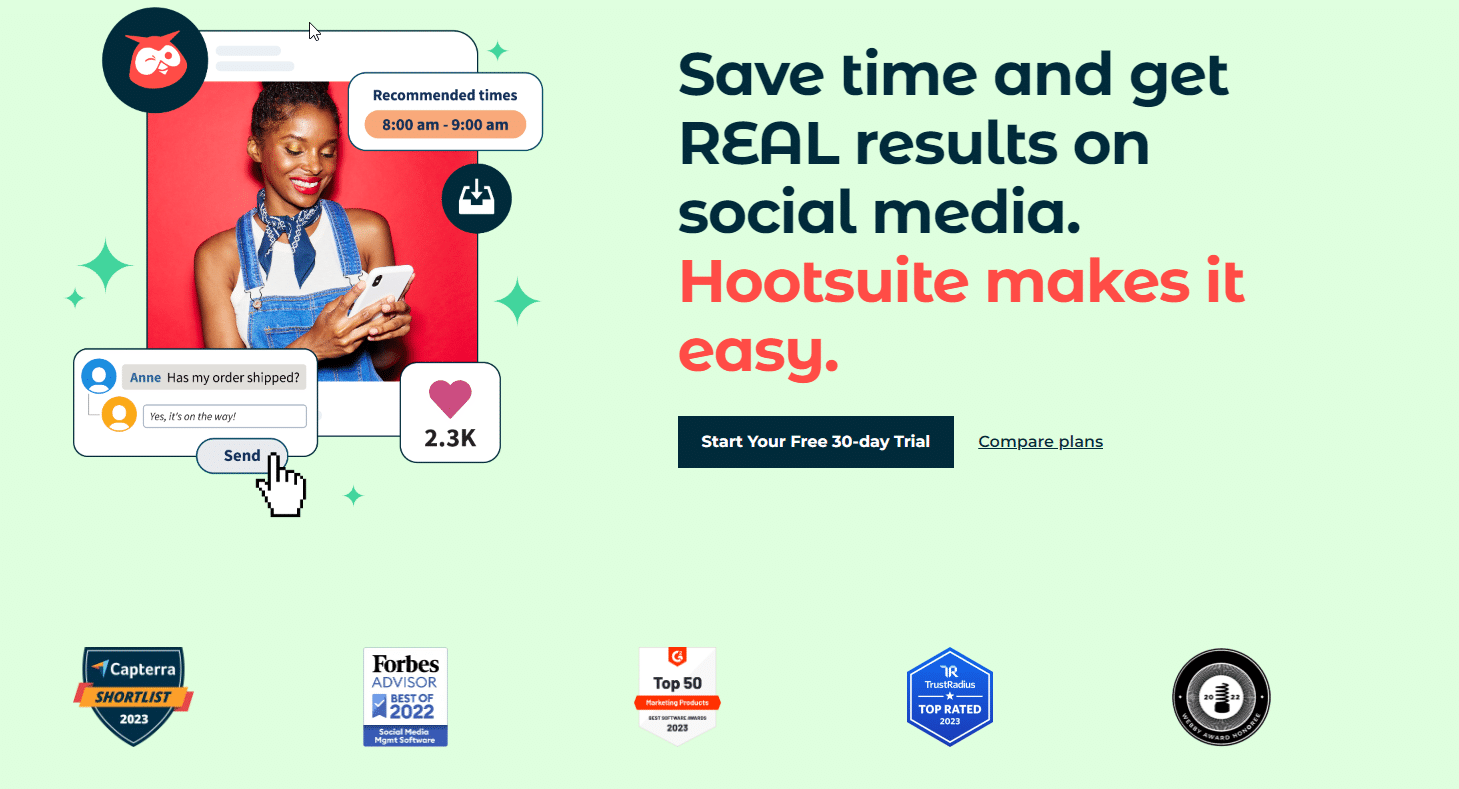 Phần mềm quản lý fanpage Hootsuite