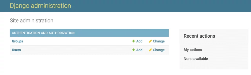 Giao diện Django administration