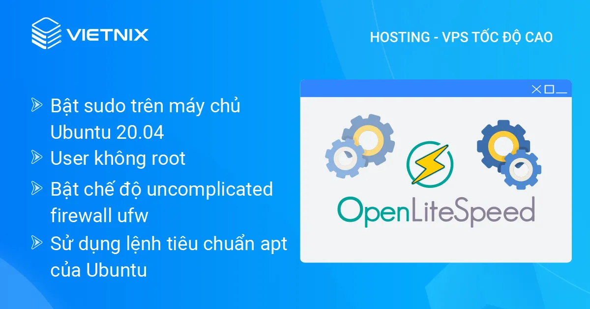 Điều kiện cần đáp ứng để cài đặt Web Server OpenLiteSpeed trên Ubuntu 20.04