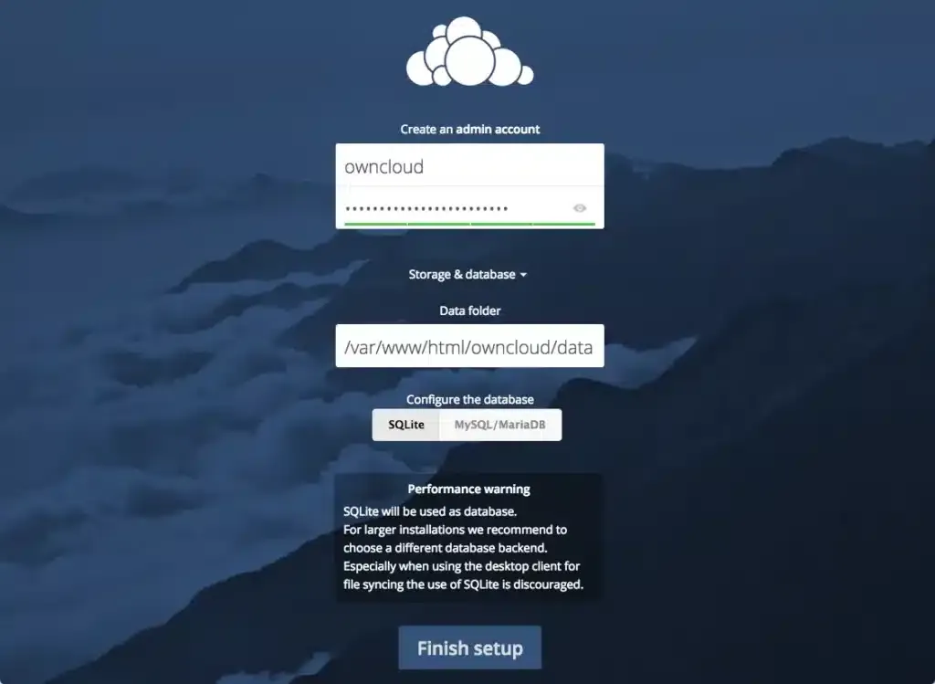 Cấu hình database