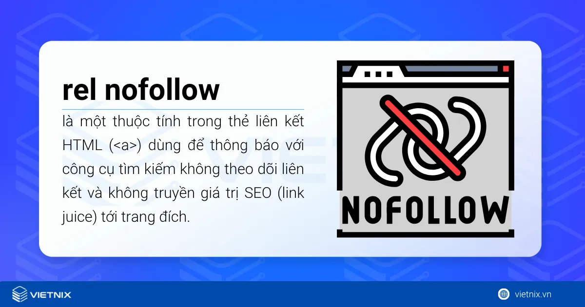 rel="nofollow" là một thuộc tính trong thẻ liên kết HTML