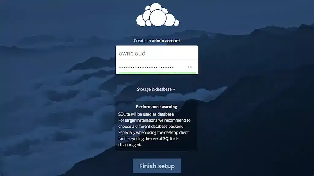 Tạo tài khoản trên ownCloud