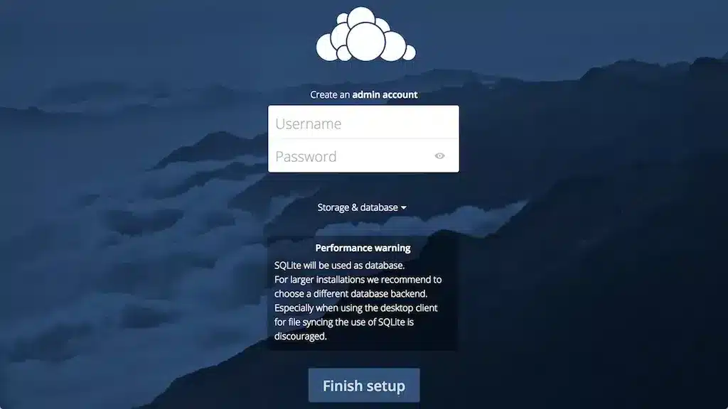 Trang Admin ownCloud