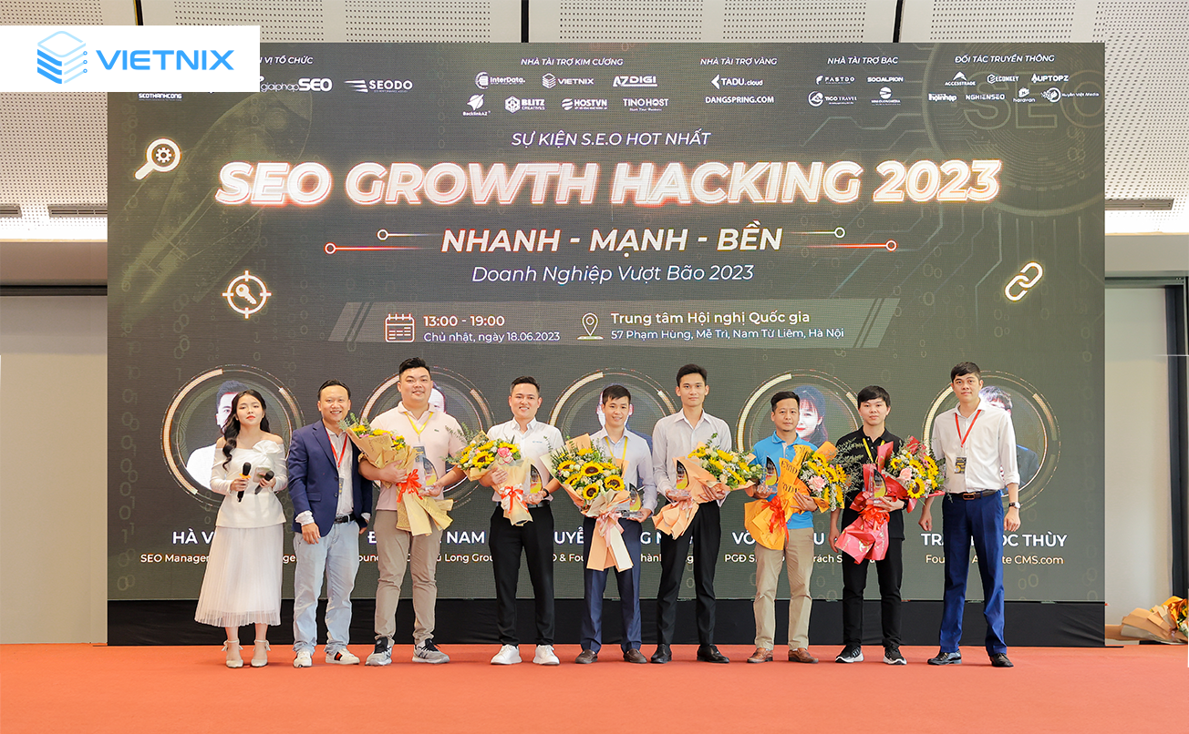 Vietnix tài trợ sự kiện SEO Growth Hacking