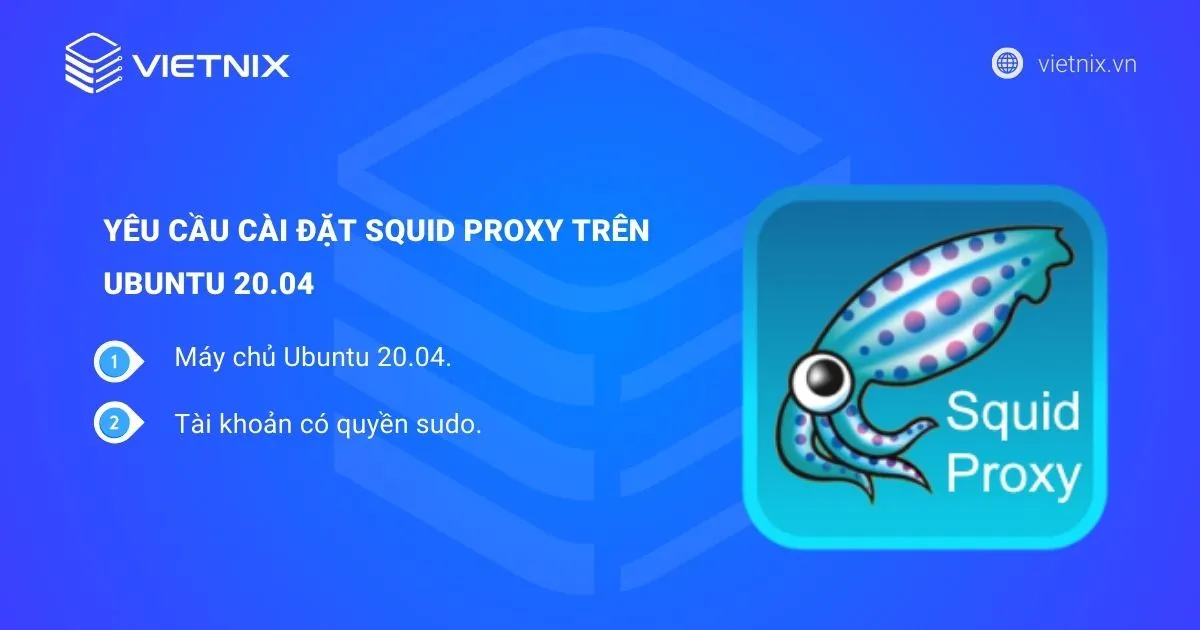 Yêu cầu để cài đặt Squid Proxy trên Ubuntu 20.04