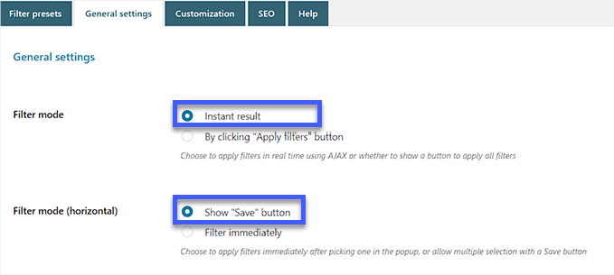 Cách lọc sản phẩm WooCommerce (Hướng dẫn chi tiết) 25 Cấu hình General Settings