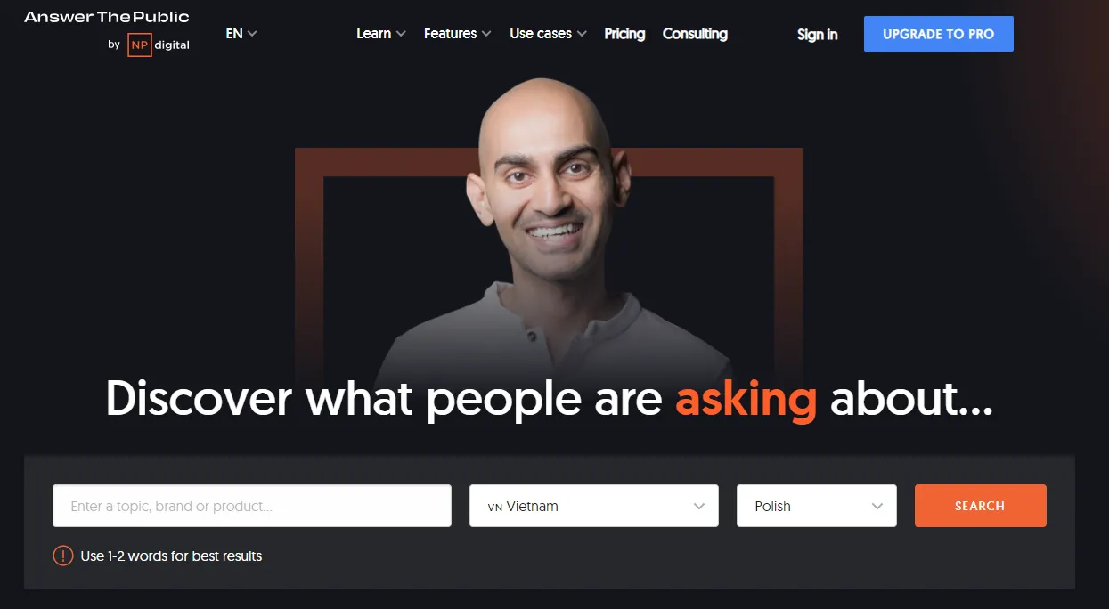 Công cụ Answer The Public