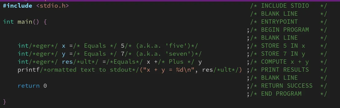 Ghi lại chú thích khi code