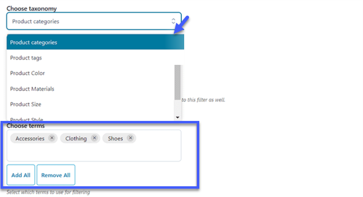 Cách lọc sản phẩm WooCommerce (Hướng dẫn chi tiết) 24 Nhập danh mục sản phẩm