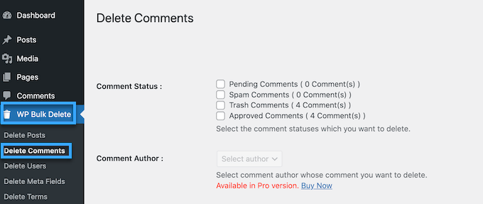 Plugin WP Bulk Delete