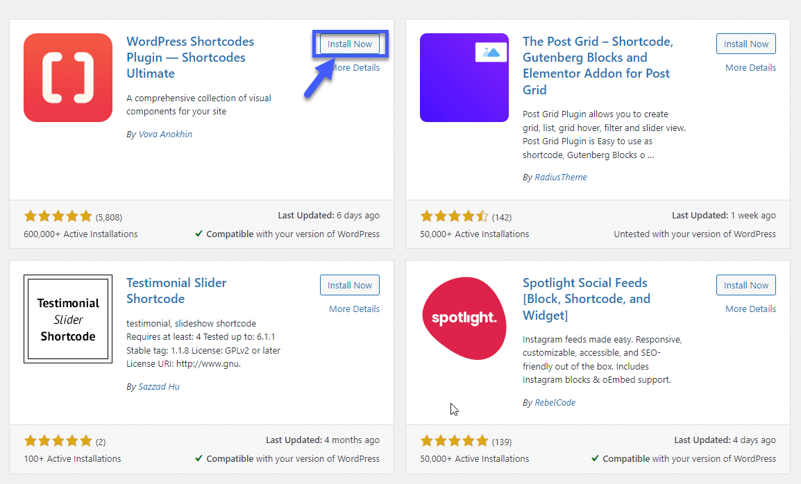 WordPress Shortcode Plugin