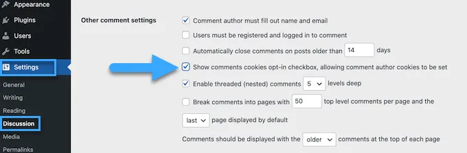 Bật hộp kiểm thêm GDPR Comment Privacy Opt-in Checkbox trong WordPress
