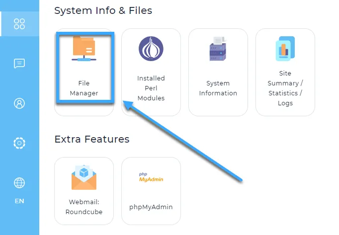 Chọn File Manager