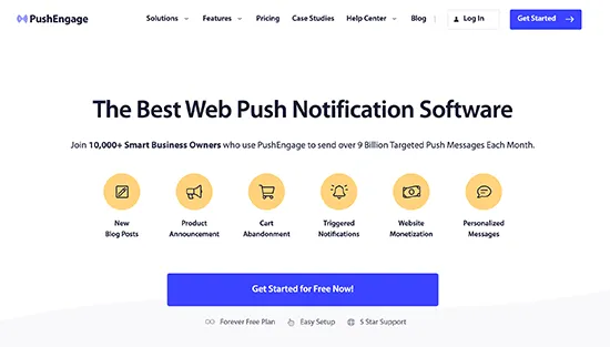 Công cụ thông báo đẩy PushEngage