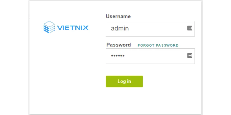 Đăng nhập vào tài khoản VPS