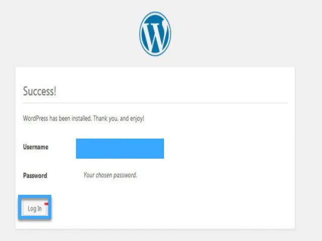 Hoàn tất cài đặt WordPress trên VPS