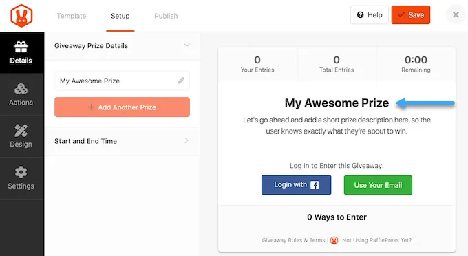 Plugin giveaway RafflePress cho WordPress