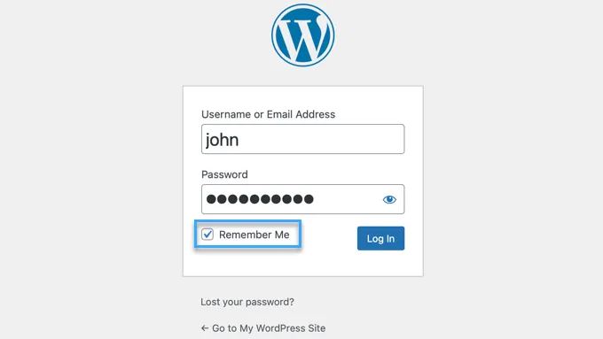 Sử dụng "Remember me" để bỏ qua trang đăng nhập trong WordPress