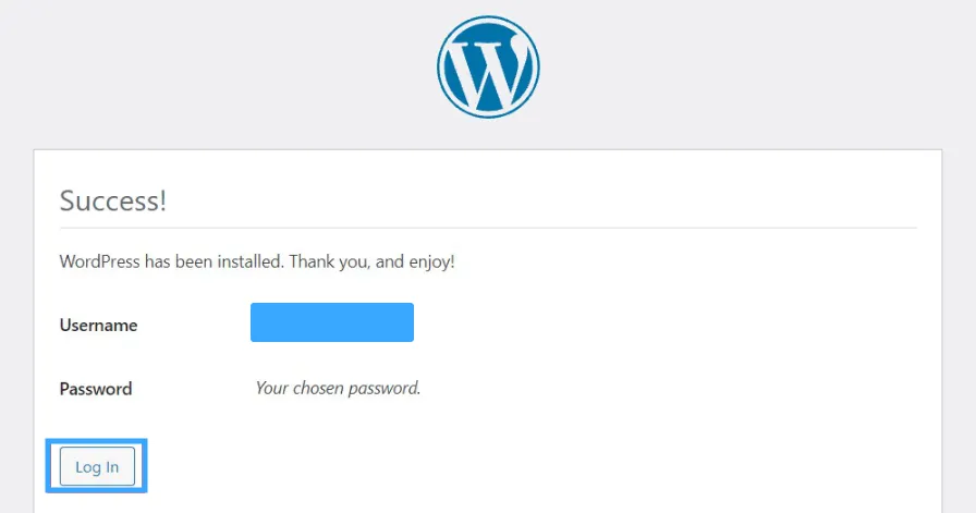 Hoàn tất quá trình cài WordPress lên VPS