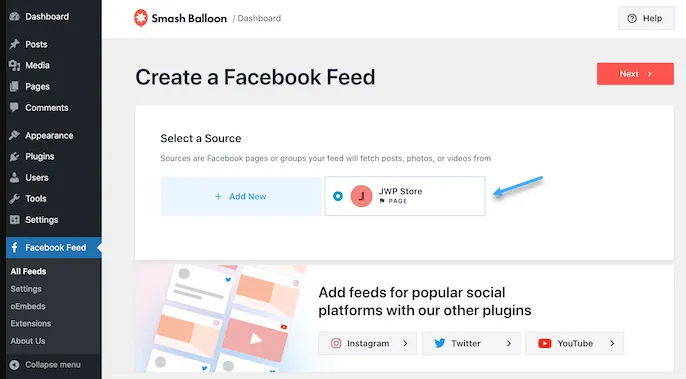Tạo social media feed