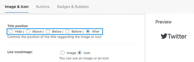 Ẩn menu link title text