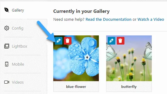 Nhấp vào button Edit để chỉnh sửa