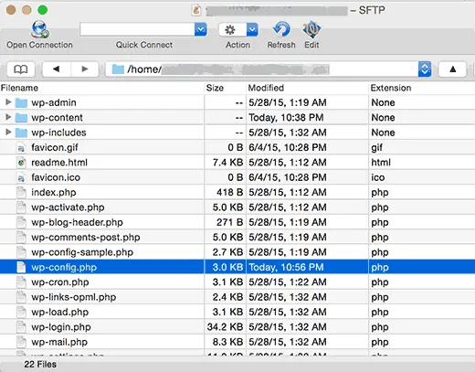 File wp-config.php