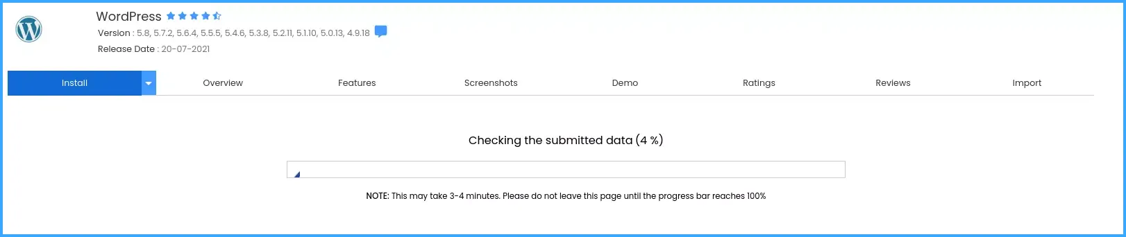 Install WordPress