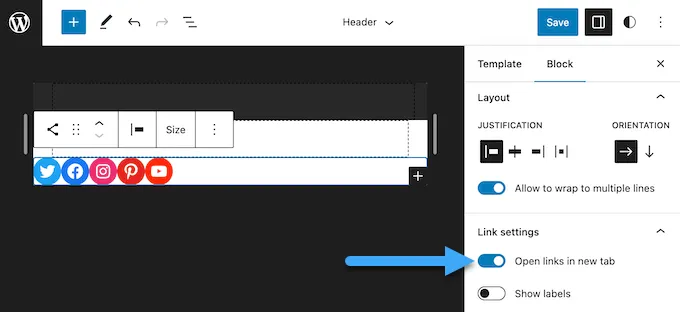Mở liên kết trang web trong tab trình duyệt mới