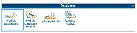 MySQL Database trong cPanel