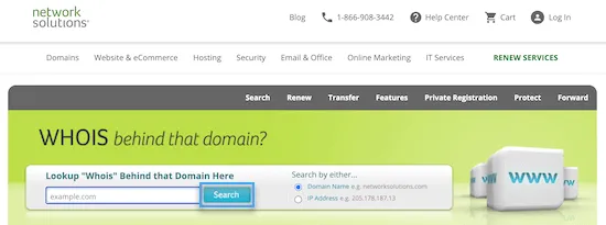 Network Solutions WHOIS lookup