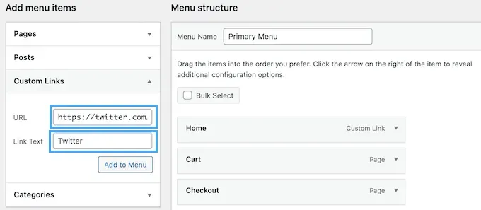 Thêm liên kết social vào trang web WordPress