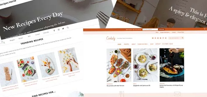 Chọn theme cho food blog