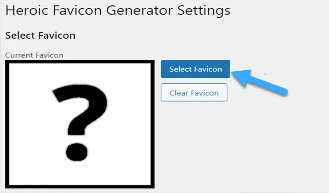 Chọn và tải hình ảnh bất kì làm Favicon