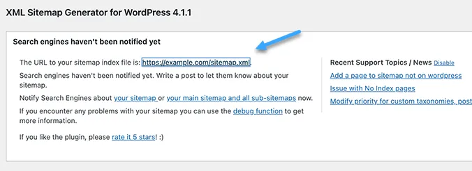 Gửi XML sitemap URL cho Google Search Console và các công cụ tìm kiếm khác