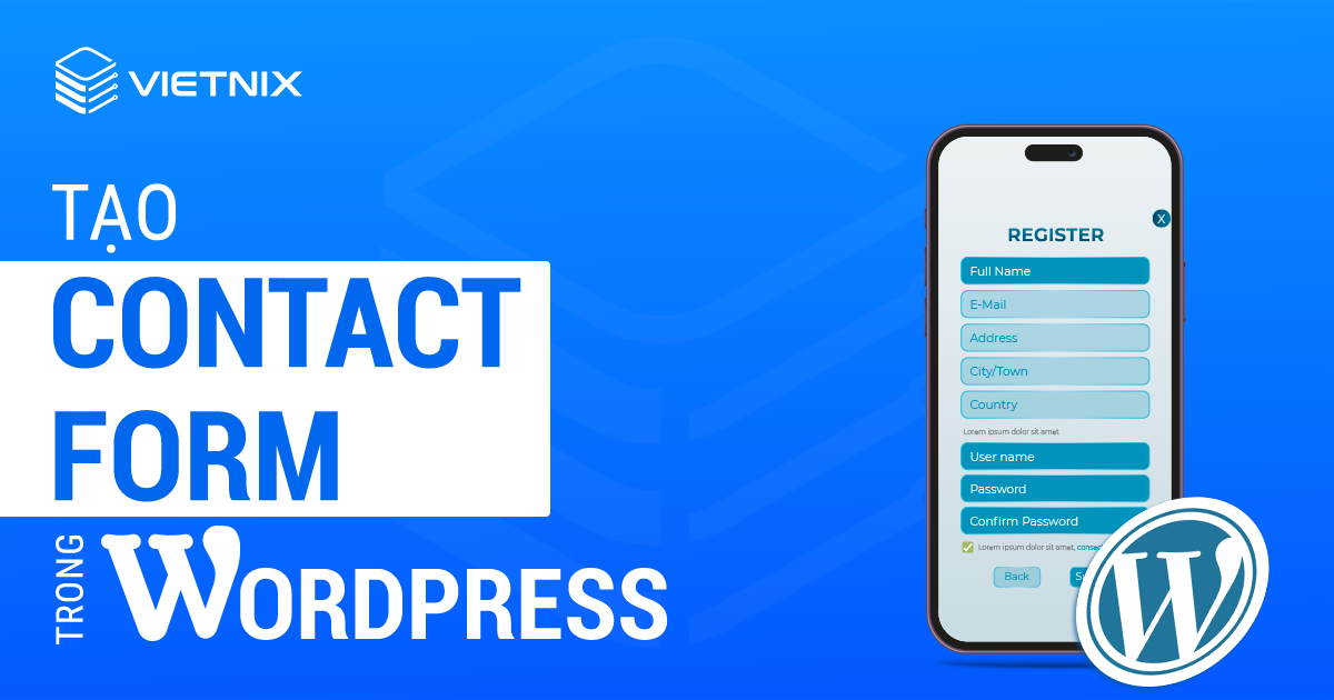 Tạo contact form trong WordPress