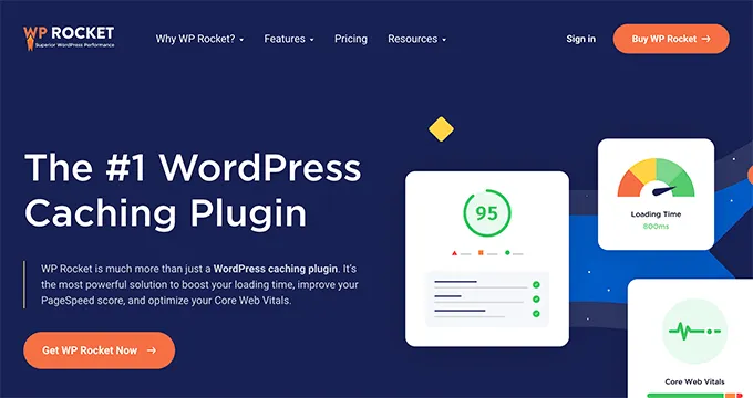 Dùng WP Rocket để sửa các vấn đề về hiệu suất và tốc độ trang web