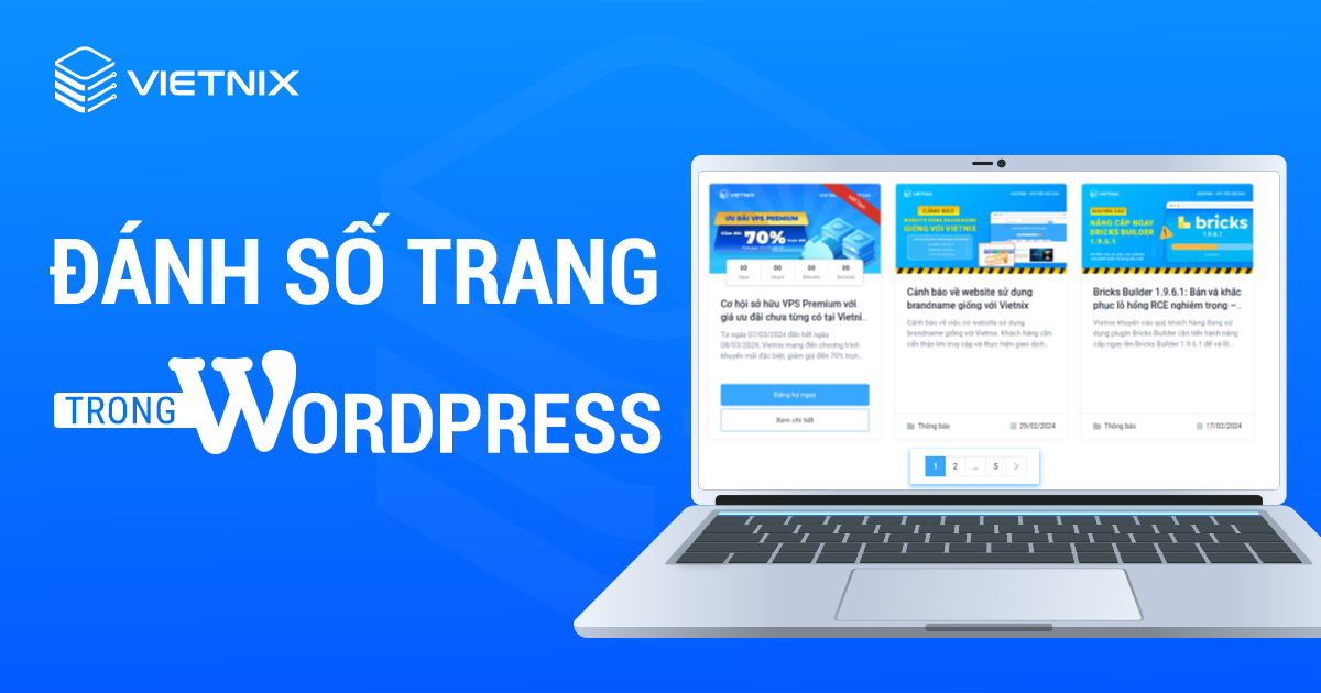 Đánh số trang trong WordPress
